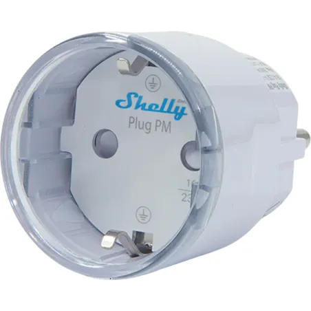 Shelly Plug PM Gen3 Matter 13A smart socket, white
